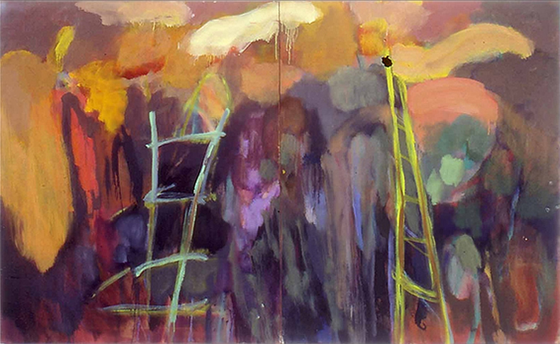 painting titled - Ladders