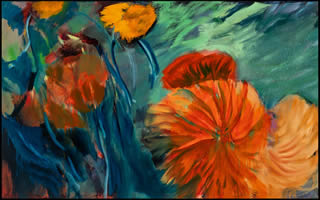 painting titled Dandelion also link to paintings web page