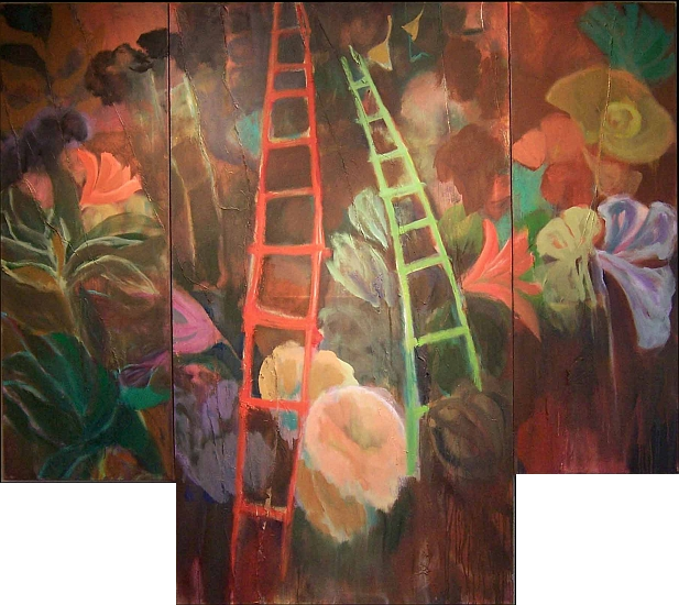 painting titled - The Night Garden